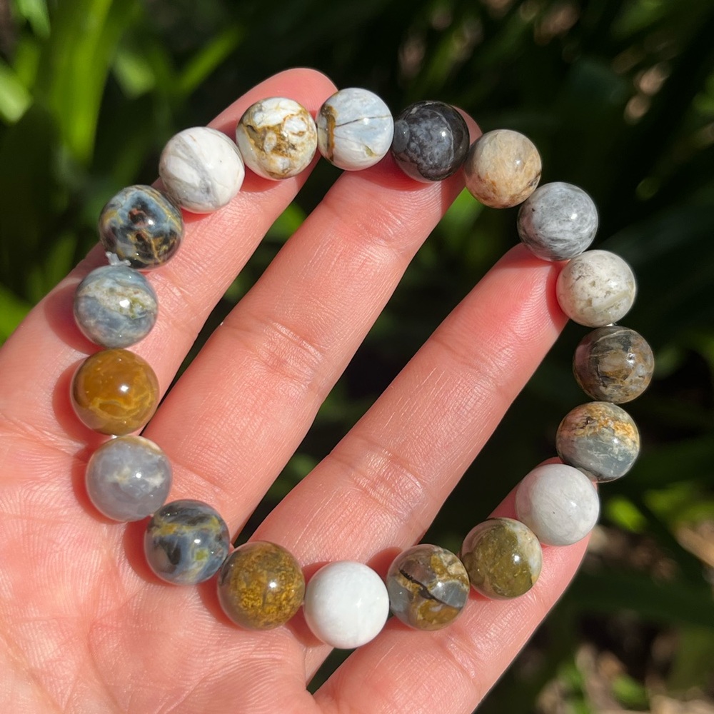 10mm‎ stretchable Australia opal bracelet